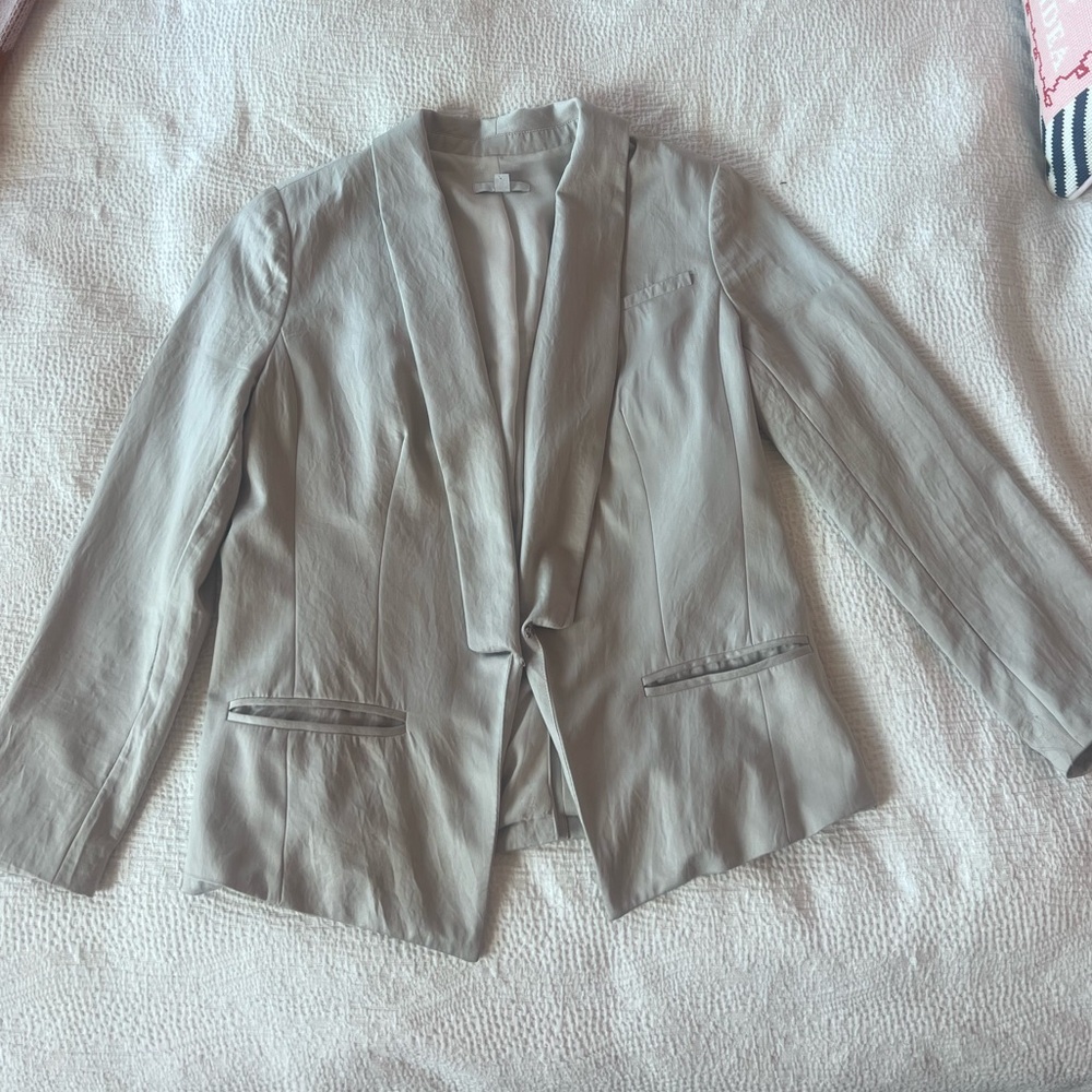 Women's Silver Tuxedo Blazer